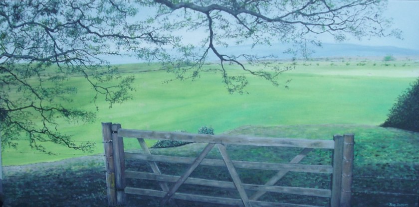View from the Gate 920mmWX450mmHX32 Oil on Canvas $750