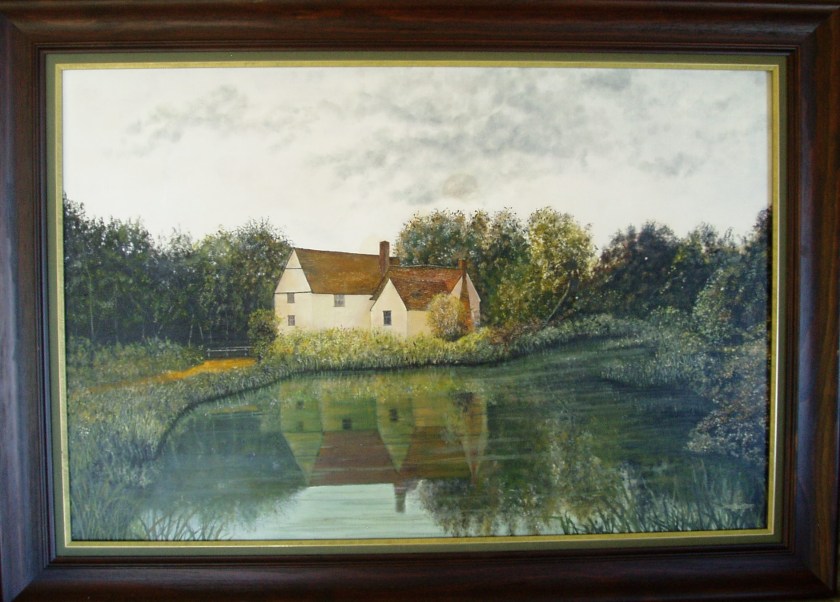 Willy Lotts Cottage, Framed, Oil on Canvas, 915X655X35, $950. 
