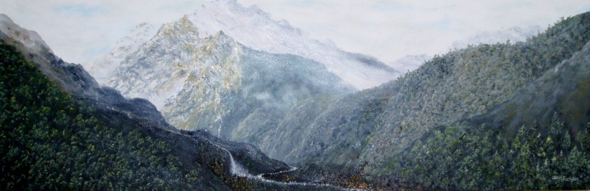 Mighty Gorge  H 76cm W 25cm D 3.5cm Oil on Canvas  $390