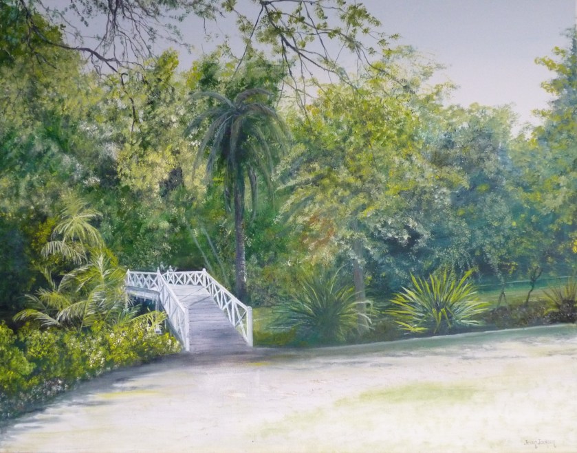 Queens Gardens,  Oil on Canvas,  71 cm x 56 cm,  NZ$750.00